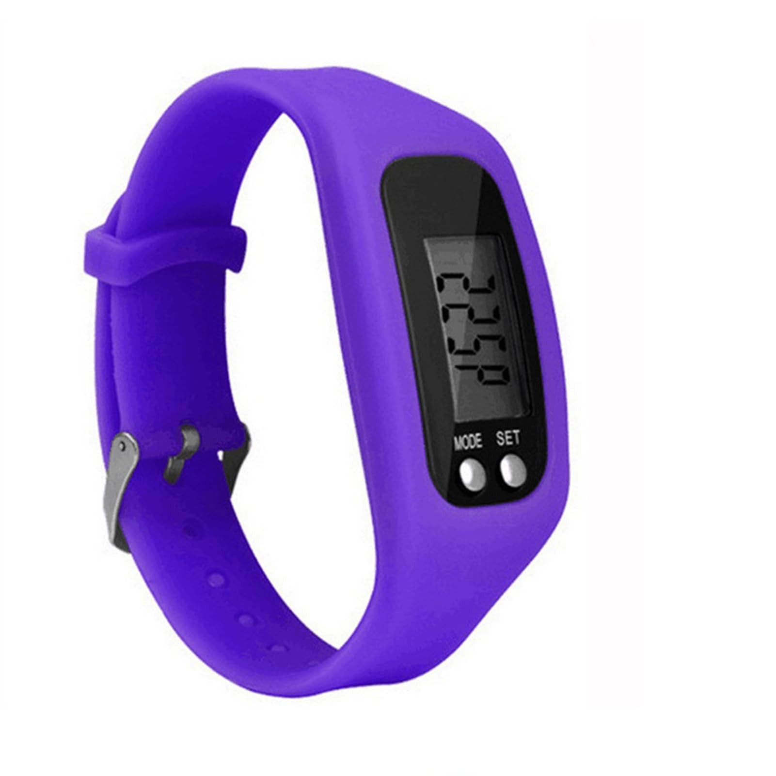 VALINK Step Counter Watch,LCD Display Pedometer Watch Smart Bracelet Watch,Walking Wrist Band Digital Step Counter Purple