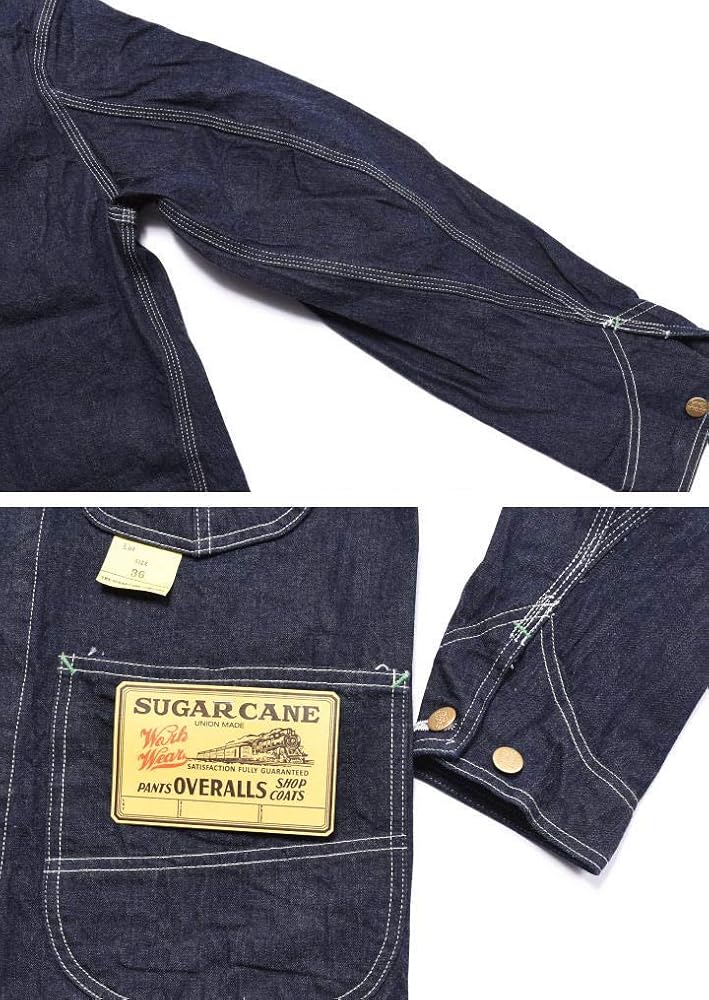 シュガーケーン　カバーオールSC14371 M 楽天市場】シュガーケーン SUGAR CANE ジャケット 11oz. ブルー