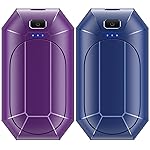 Hand Warmers Rechargeable, Dnaleao 2 Pack 4000mAh Electric Portable Pocket Heater, Heat Therapy Great for Outdoors, Hunting, Golf, Camping, Warm GiftsPurple & Blue