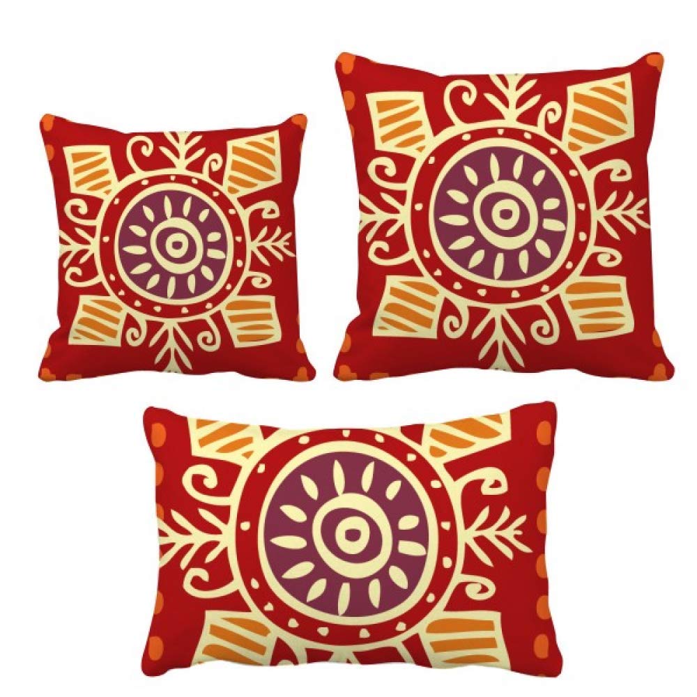 Housse de coussin Mexique Totems civilisation ancienne jeté de lit salon déco