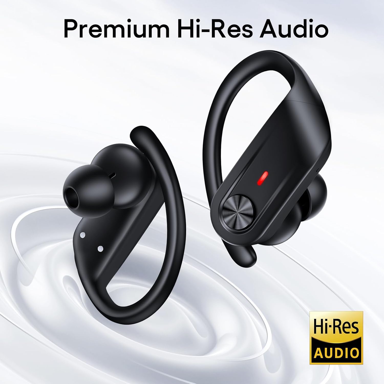 Hybrid Active Noise Cancelling Ear Buds Wireless 80 Hrs Playtime Hi-Res Stereo Quality Earbuds with Transparency Mode Bluetooth Headphones with Earhooks Sports ANC Earphones for Running Working Travel Global Recycled Standard Global Recycled Standard Global Recycled Standard - Image 3