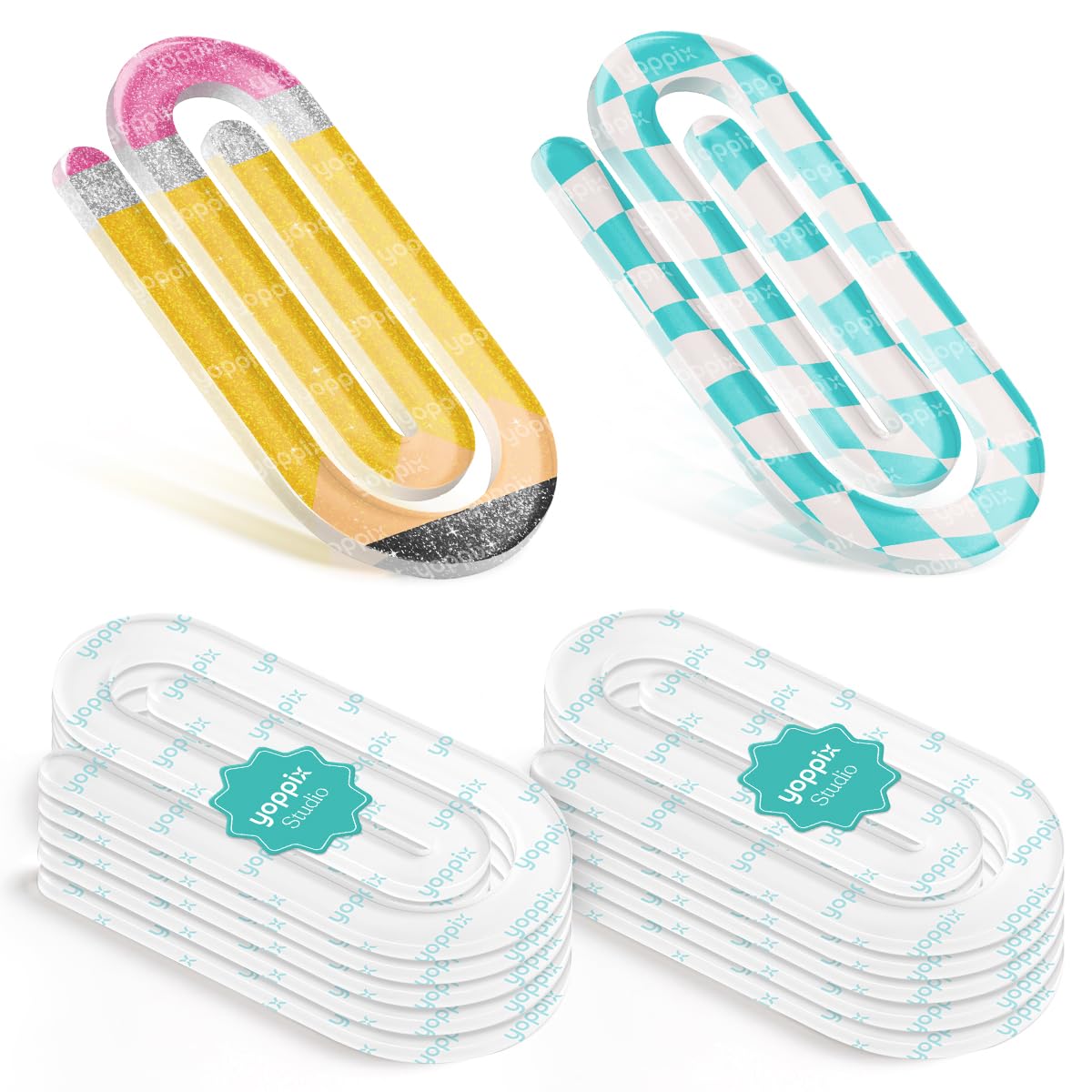 Amazon.com: YOPPIX 10 Pcs Sublimation Paper Clips Blanks - Clear