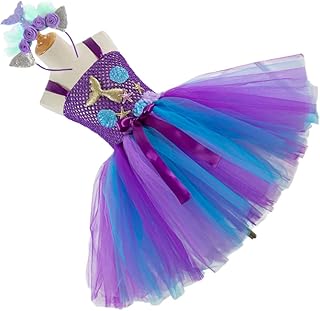 Conjunto De Vestido De Verão Curto Para Criança Roupa De Bebê De Verão De Sereia Para Meninas Saia De Gaze Roupa De Festa De Sereia Conjunto De Saia De Sereia Para