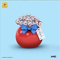 Vista 2 de De La Rosa Paleta Jumbo Cereza, Paletas De Caramelo Relleno Con Chicle, 50 unidades Bolsa