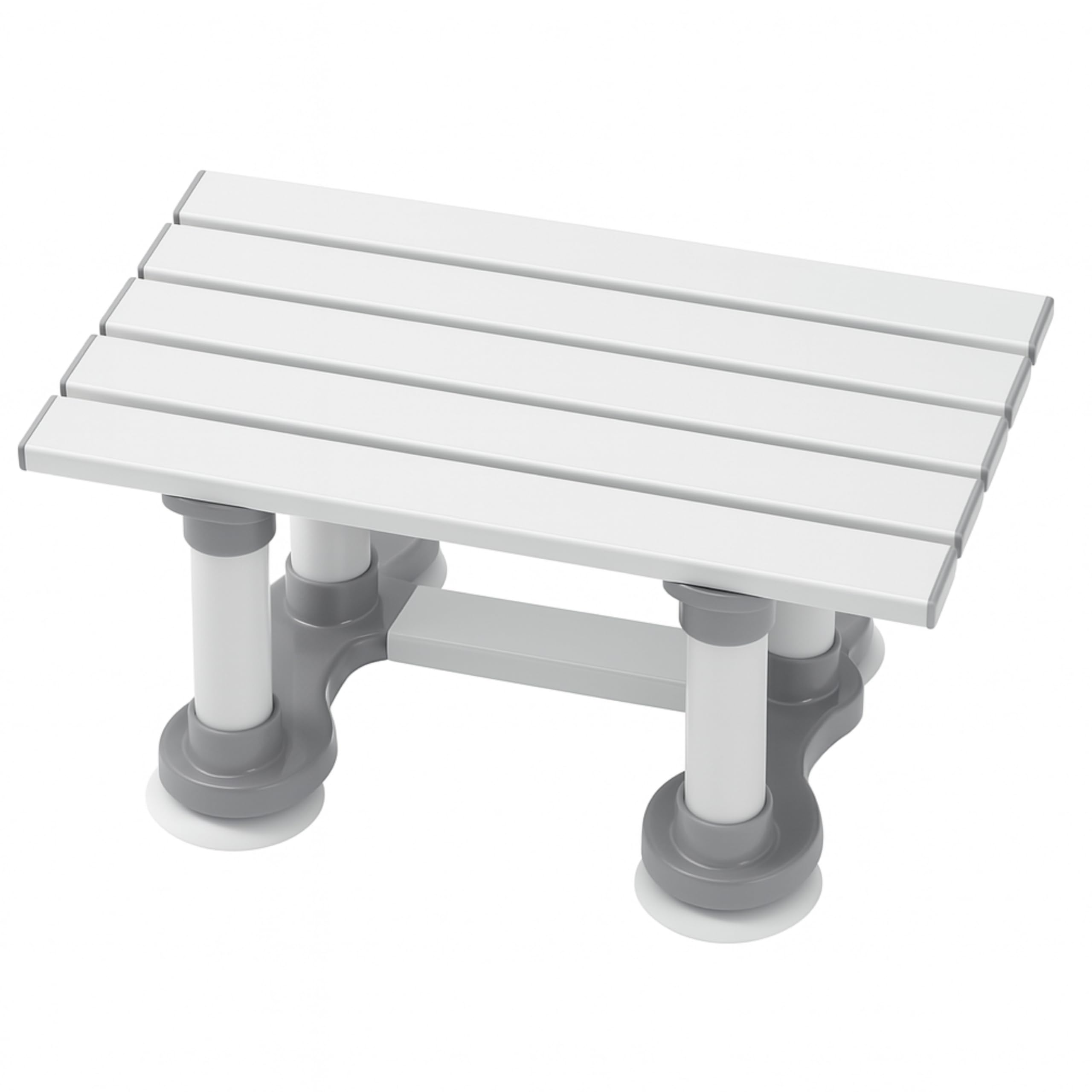 Homecraft Savanah Slatted Bath Seat with Suction Cups – Lightweight 6 Inch Bathing Chair for Elderly Disabled Bariatric Support – Non Slip Shower Stool Quick Drain Design