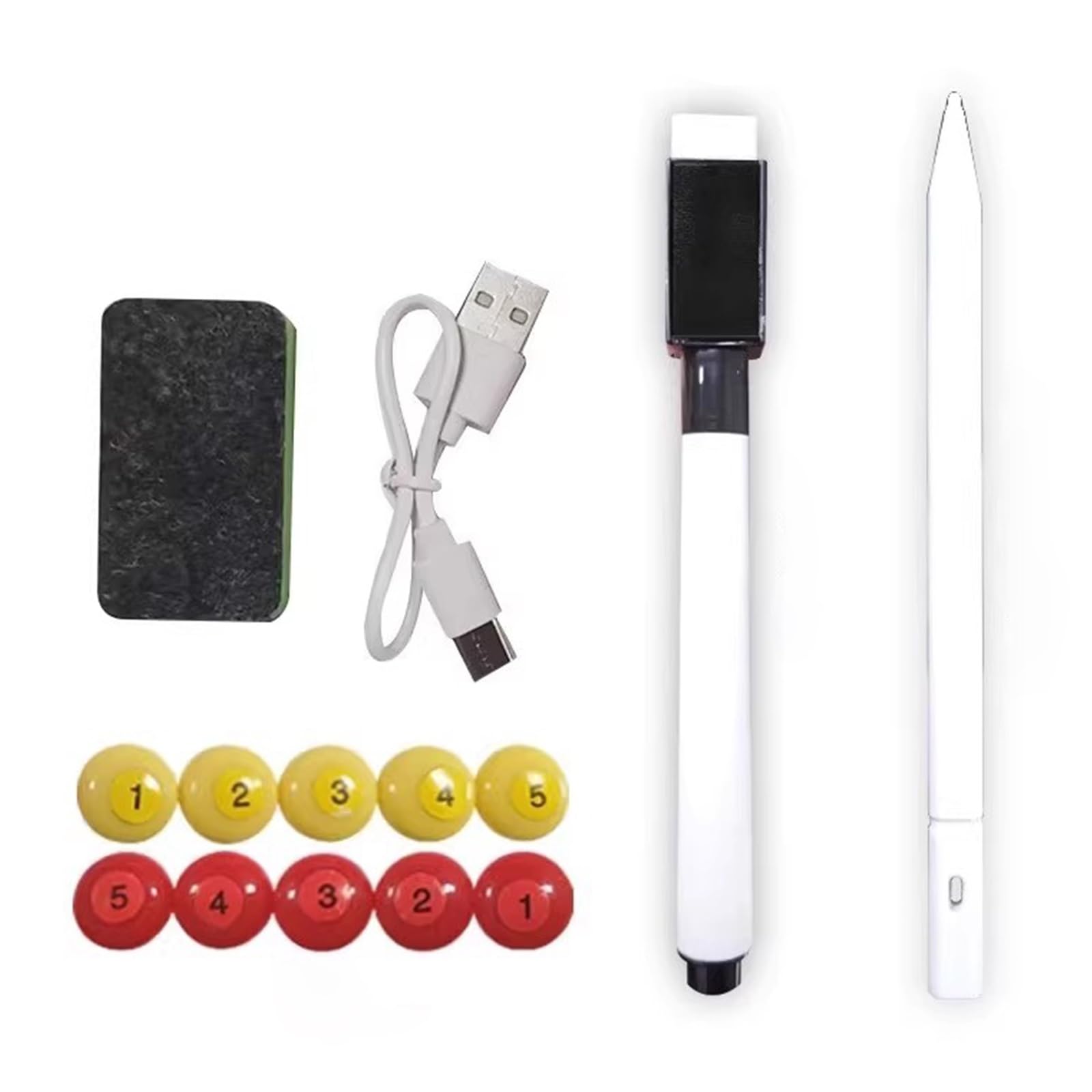 Elctronic - Lavagna Tattica da Calcio, 16 Pollici, con Penna Tattica, Lavagna Elettronica Magnetica per Allenamento di Basket, Cancellazione/Blocco con Un Clic, Accessori Completi