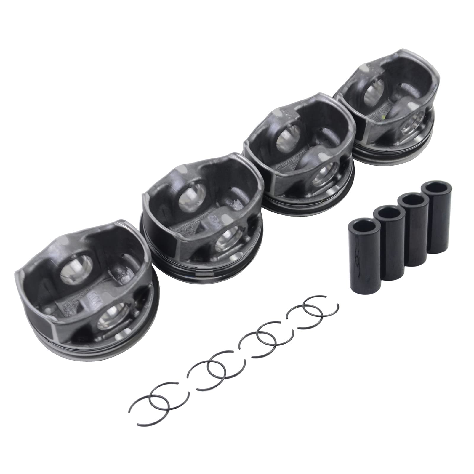 4x Juego de Pistones Ø23mm Compatible con C-C G0lf Pa-ss at A3 A4 A5 TT 1.8T CDHA CDAB 06J107065AG 06H107065CP