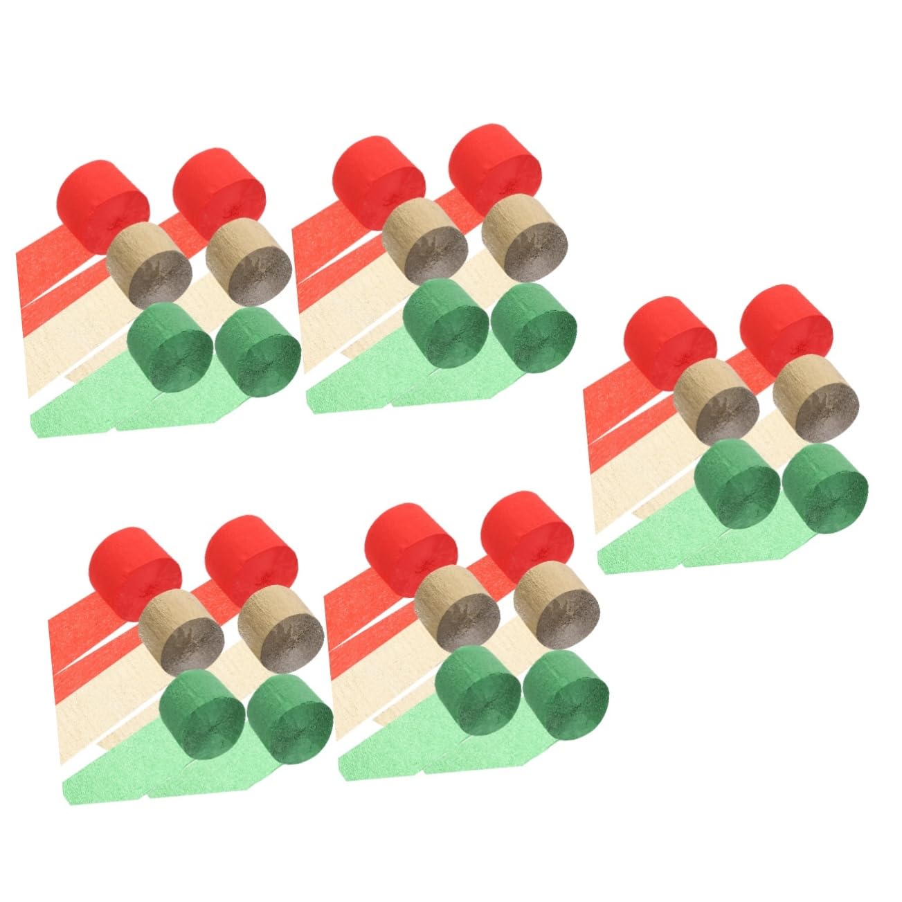 30 Piezas De Papel Crepé Decoraciones De Navidad Serpentinas Decoraciones De Fiesta De Cumpleaños Cumpleaños Serpentinas Decoraciones De Fiesta Navidad Papel Arrugado Serpentinas PRETYZOOM
