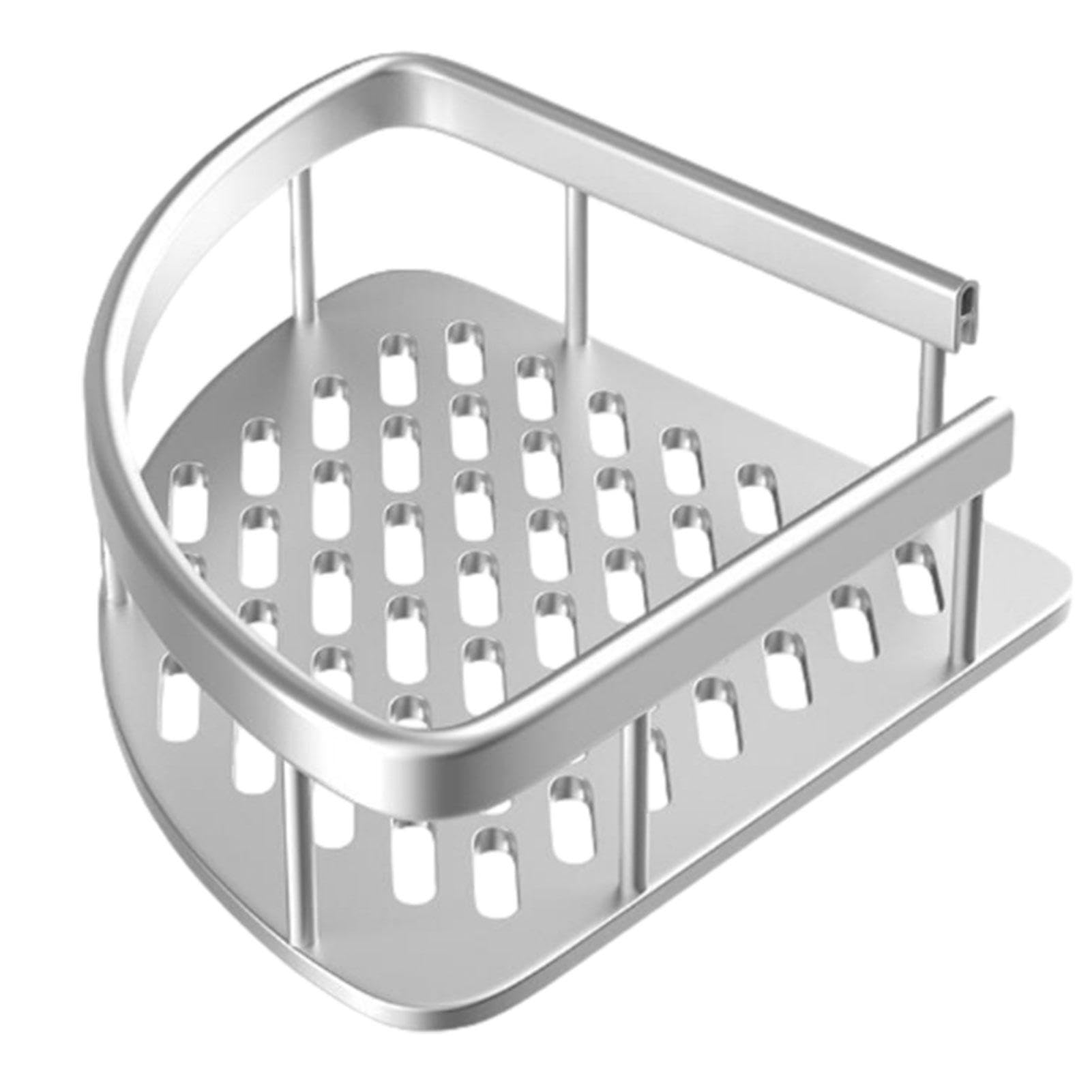 Corner Shower Organizer - Space Saving Shower Corner Shelf Long Lasting Corner Shower Caddy Wall Mounted Shower Storage