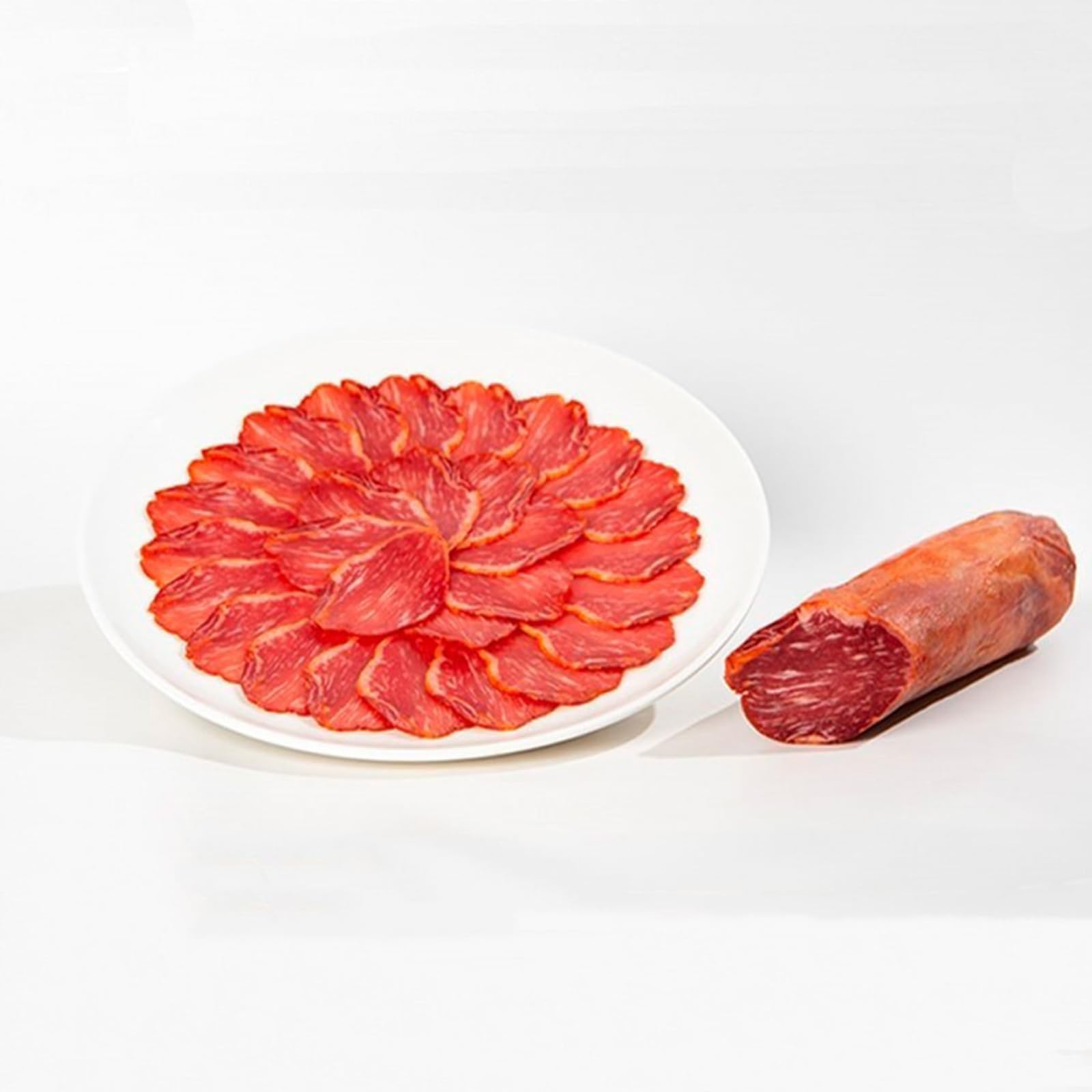 2 medias cañas de Lomo ibérico de cebo - 450 y 550 gr cada una - total entre 900 gr y 1,1 kg de lomo Envasado al vacío
