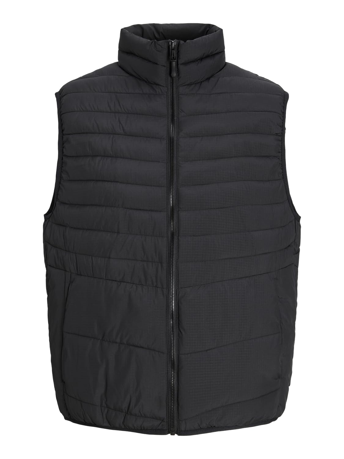 JACK & JONES Mens Jjestate Packable Bw Collar Noos Quilted Vest, Black, XL UK