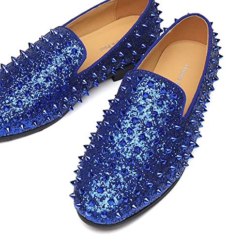 Image of Men's Studded Loafers Spikes Rivets Luxury Dress Wedding Party Prom Shoes