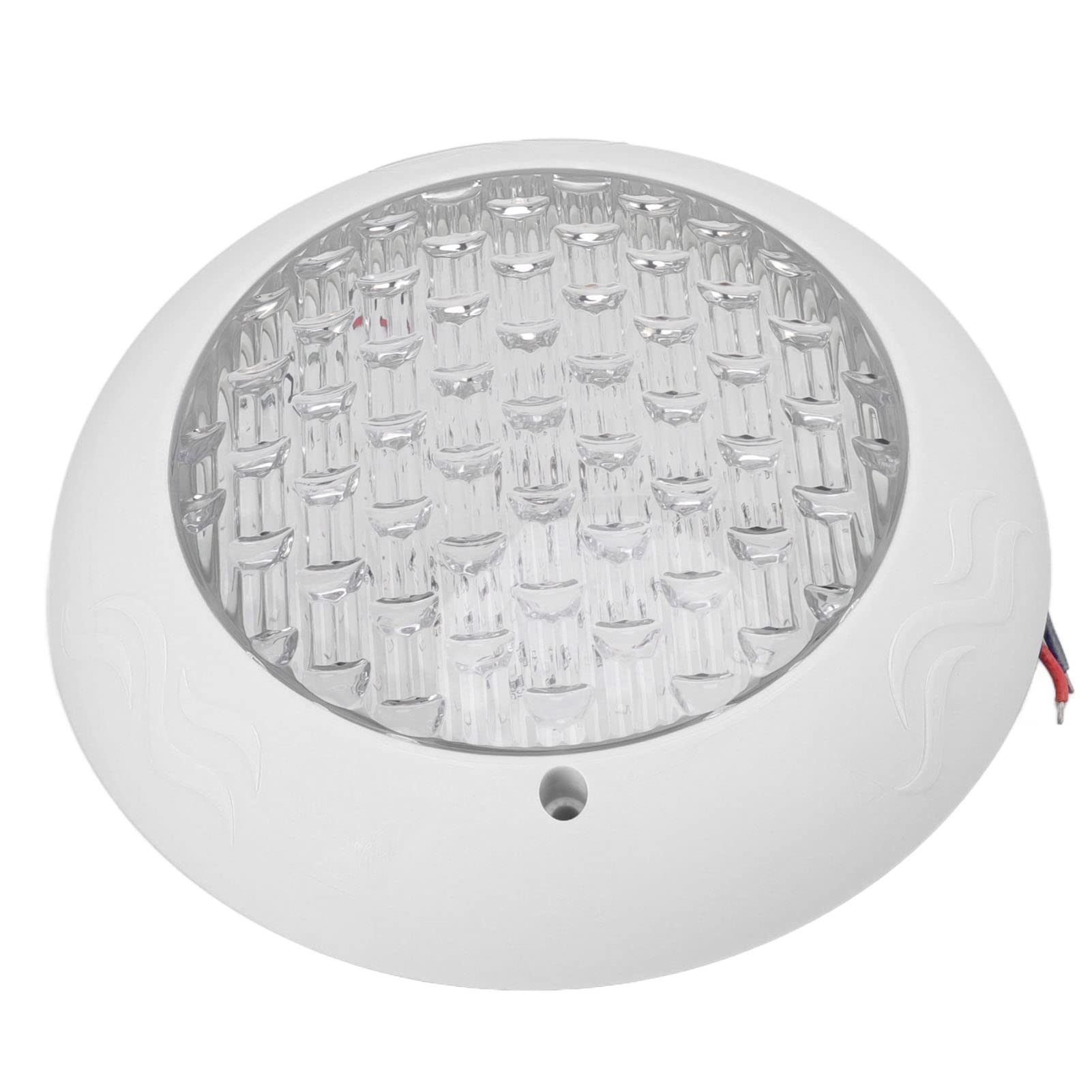 Yosoo Health Gear Oświetlenie Basenowe LED 12 V ABS PC RGB Podwodne światło 35 W IP68 Wodoodporne z Pilotem do Zewnętrznych Krytych Basenów Fontanna Oświetlenie Naścienne (WHITE)
