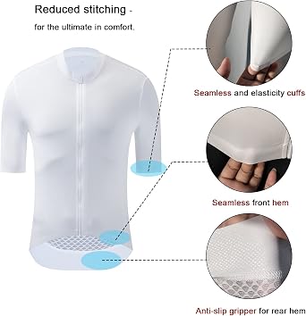 YKYWBIKE Cycling Jersey Mens Short Sleeve Breathable Mountain Bike Jersey Mens Quick-Drying Men's Cycling Jersey