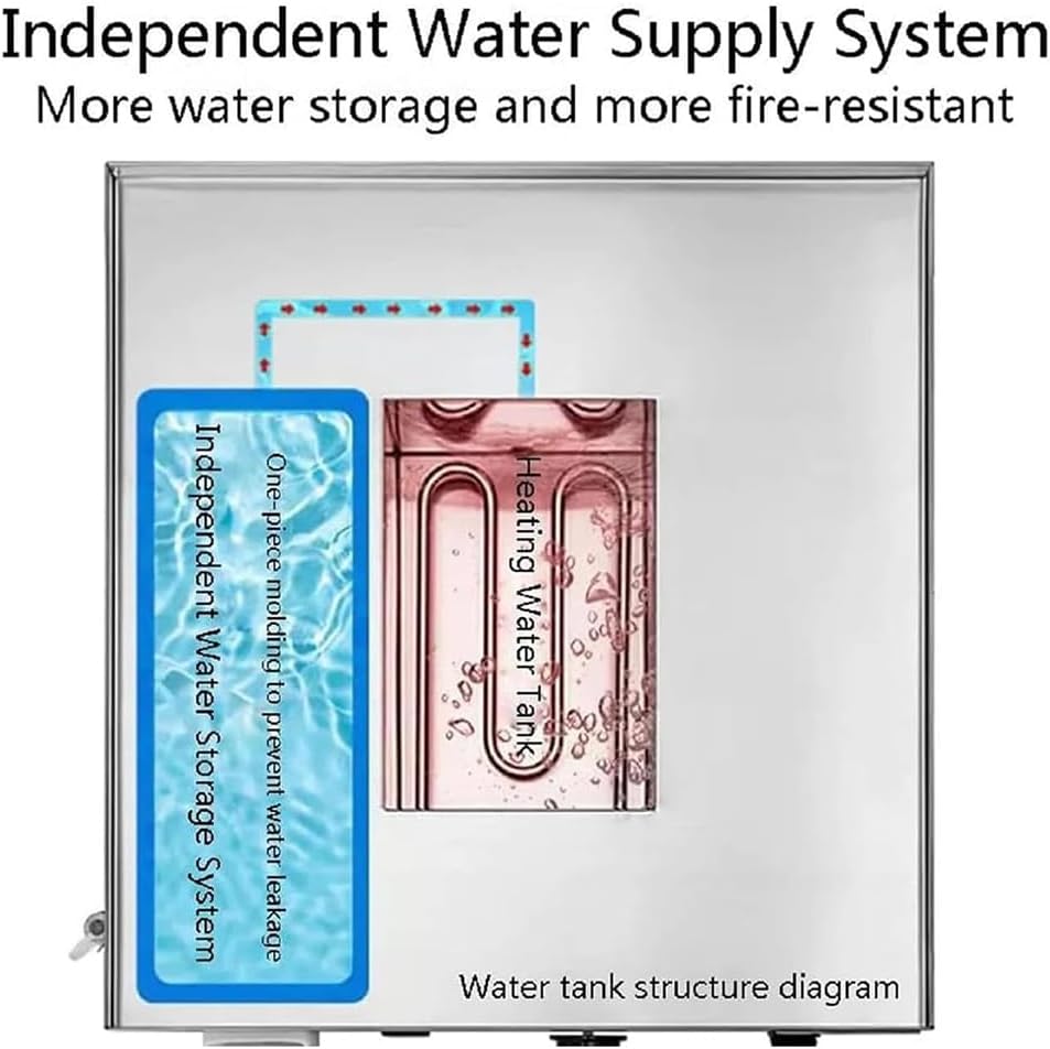 High Power Electric Steamer Bun Machine, 4000W Stainless Steel, Adjustable 30-110℃ Temperature, Water Filling Port, Dry Boiling Alarm, Ideal for Restaurants & Breakfast Shops