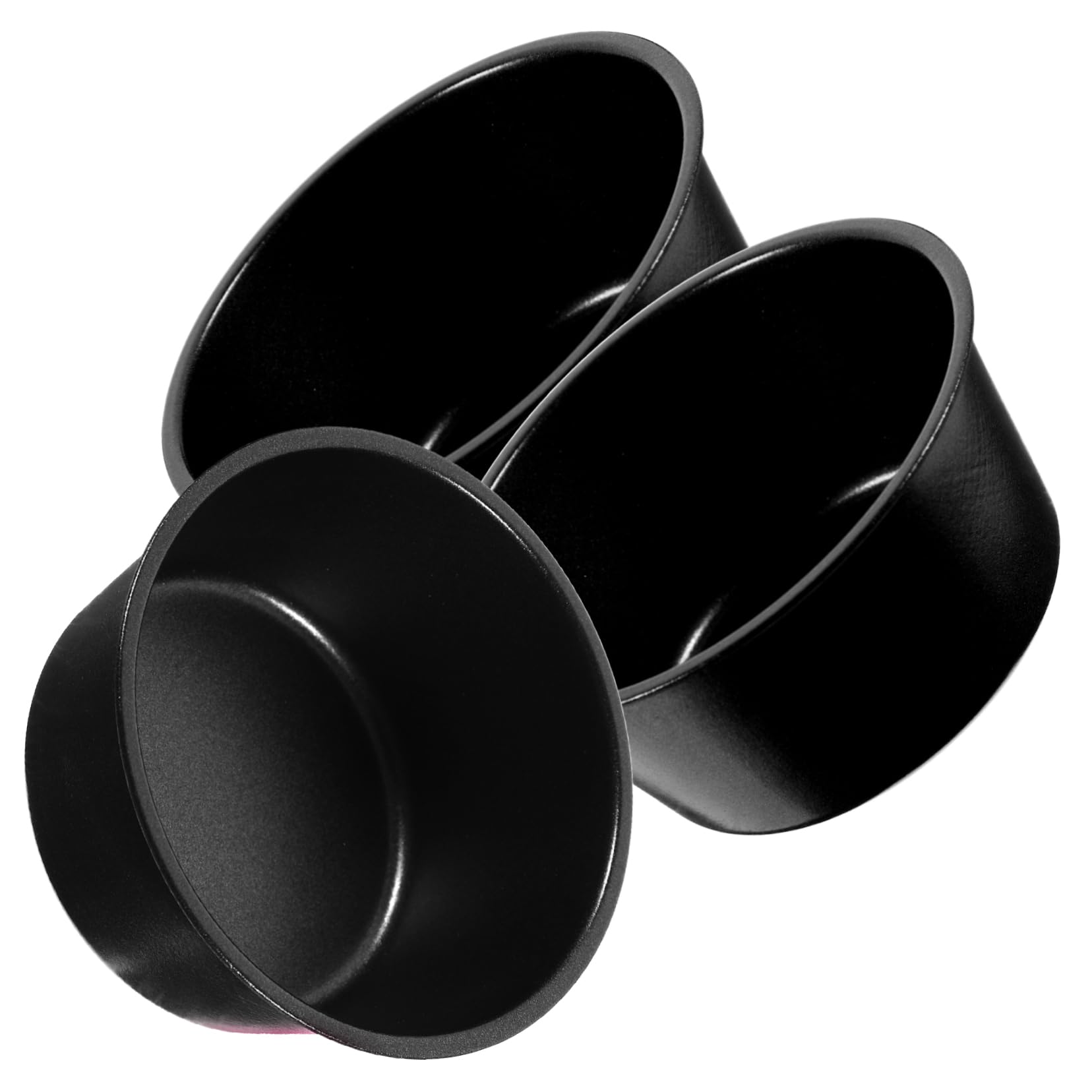 TOPBATHY 5 Set Stampo Per Budino Cucine Stampini Per Budini Stampo Per Muffin Stencil Torte Mini Padelle Per Budino Tortiere Tortiera Torta Acciaio Carbonio Black 3 Pezzi * 5