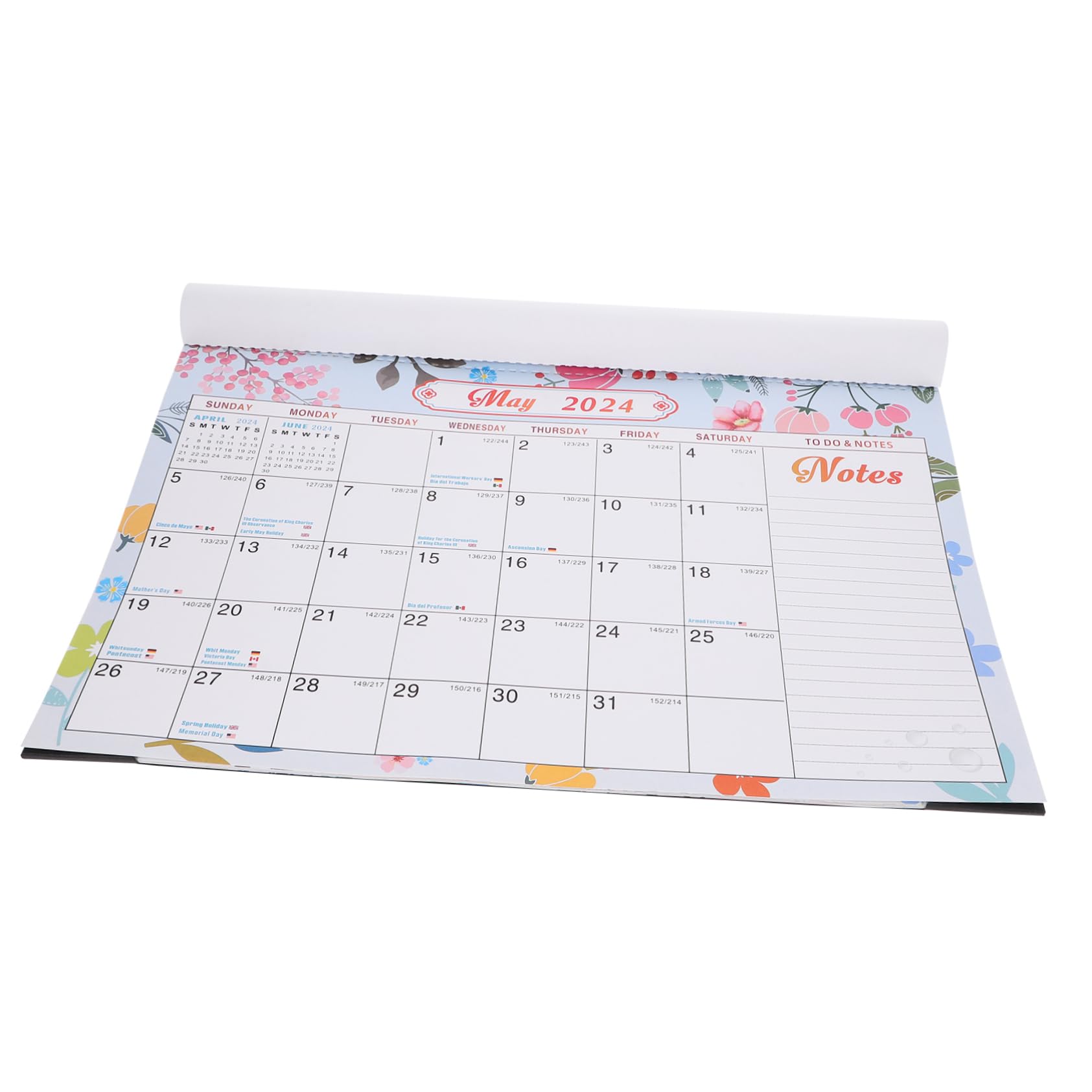 TEHAUX 3pezzi Calendario Da Muro Mensile Appeso Planner Sturdy Per Organizzazione Di Eventi e Attività Per Casa Ufficio e Scuola