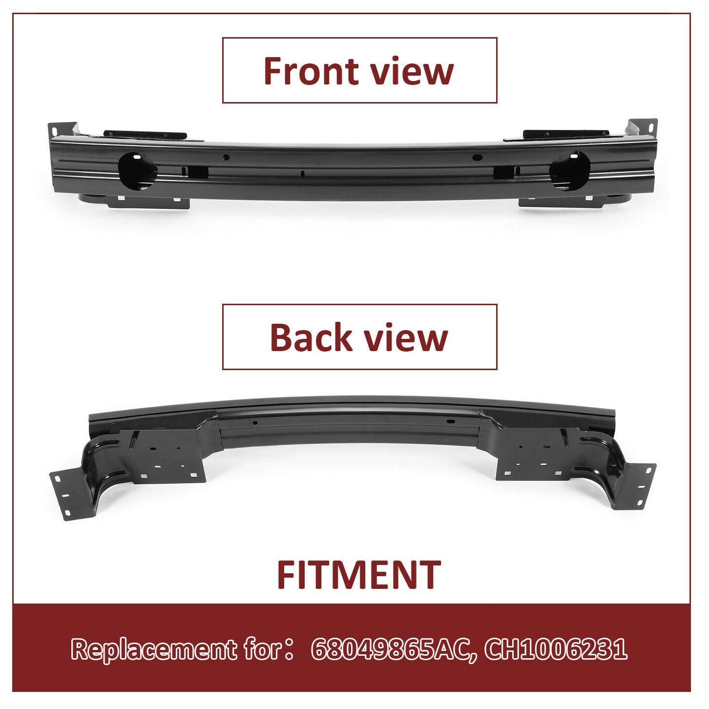 Amazon.com: IERREKIR Front Bumper Face Bar Reinforcement Member 