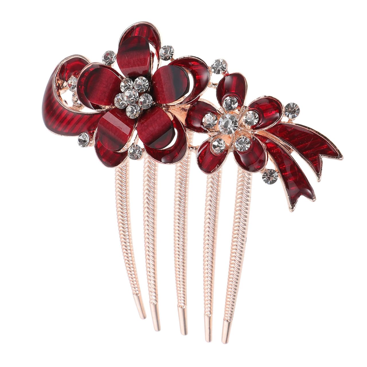 Peigne Serti De Diamants En Cristal Peignes à Cheveux Pour Femmes Cheveux Bleus Peinetas Para Accessoires De Cheveux Rave Cheveux Décoratifs Mariage Pennette Fleurs Manquer Strass