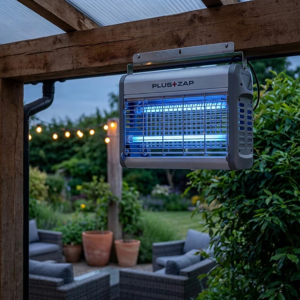 Lampe MATA Mosquitos Aluminium professionell Insektenvernichter, elektrisch, 34 x 14 x 26h cm Leistung: 30 W. UV-Licht Der elektrische Moskitonetz zieht durch UV-Licht,