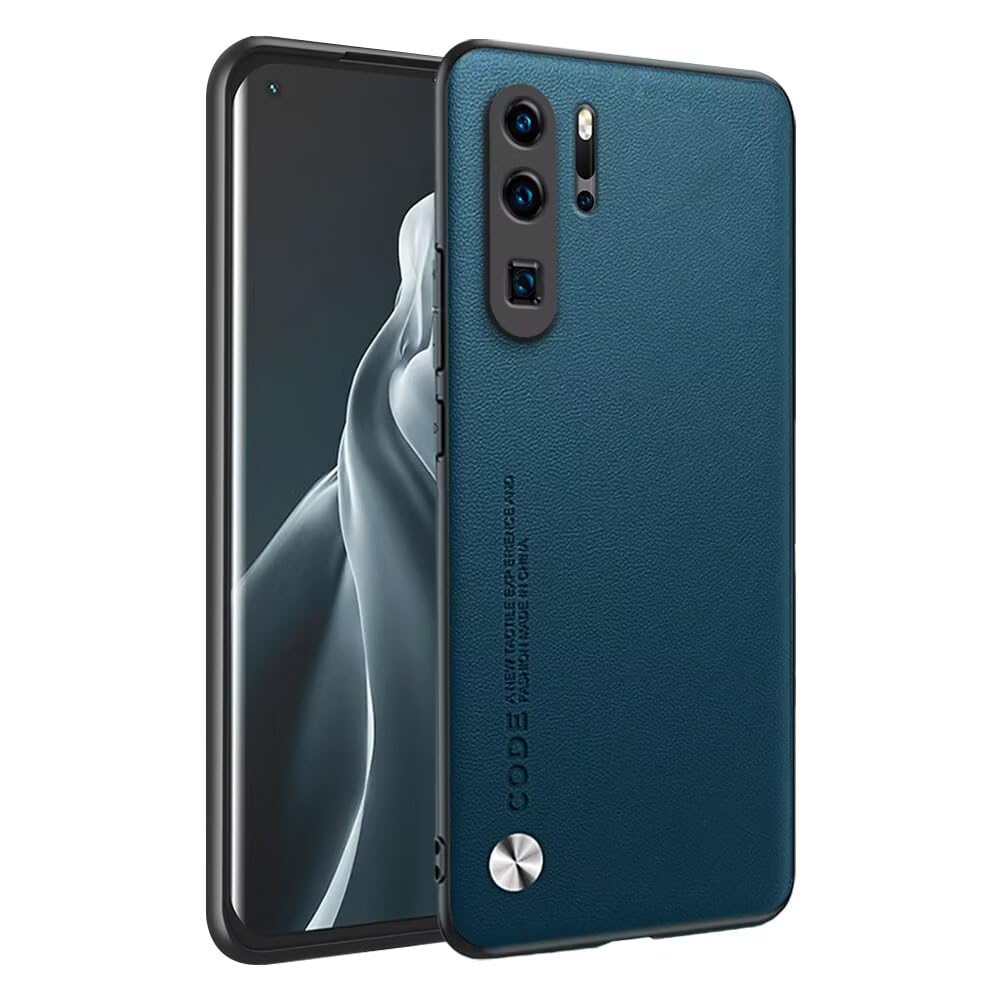 Phone Case Protective Cover Designed for HUAWEI P30 Pro / P30 Pro New Edition (6.47" inches), Imitation Leather Style - Sapphire