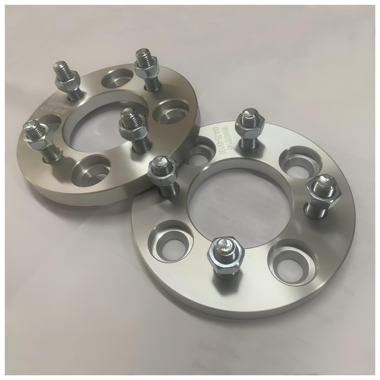 Distanziale ruota automobilistica 2 pezzi adattatori per ruote da 15 mm distanziatori PCD 4x100 a 4x114,3 foro centrale 60 perni con aletta M12x1,5
