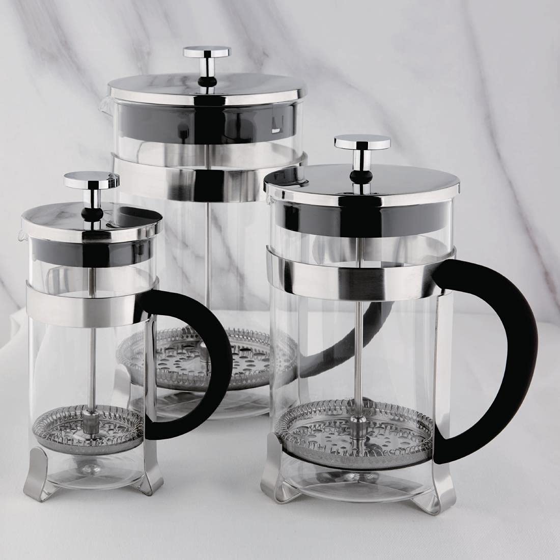 Olympia Kawiarnia ze stali nierdzewnej 12 filiżanek 1500 ml szkło gastronomiczne do restauracji