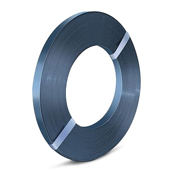 Bluing Steel Strapping Coil 1 1/4 x .030 x 950' Metal Banding Strap Break Strength 5800lbs Heavy Duty Pallet Strapping Roll(1 Roll Single Ply)