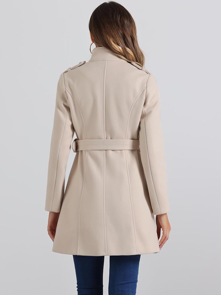 Ameri　BELT FLARE LONG COAT Ameri Belt flare long coat | eBay