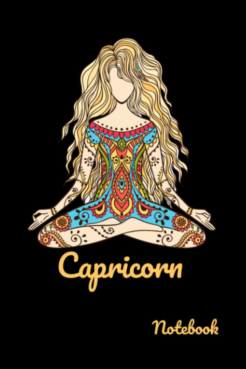Capricorn Notebook: Pretty Capricorn Notebook for Girls Born Between December 22 - January 19. A Compact 6x9 Book for Journaling Manifesting