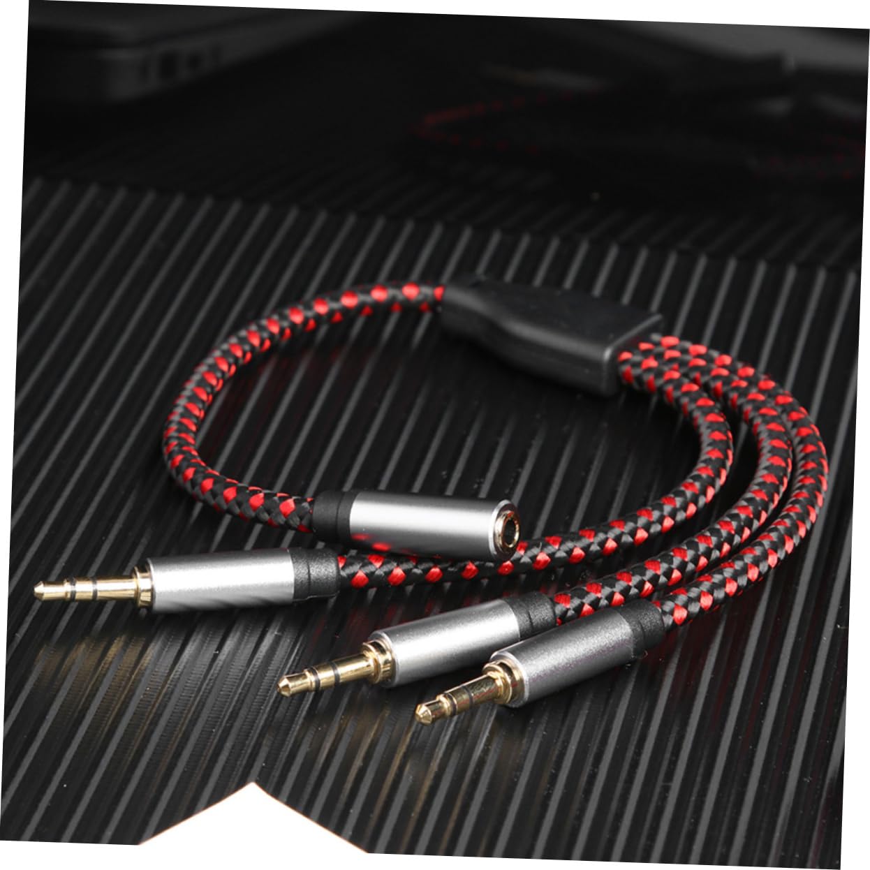 UKCOCO 3 Pz di condivisione delle cuffie cavo sdoppiatore per cuffie microfono del computer prolunga Adattatore audio a 3 vie sdoppiatore per auricolari stereo audio divisore
