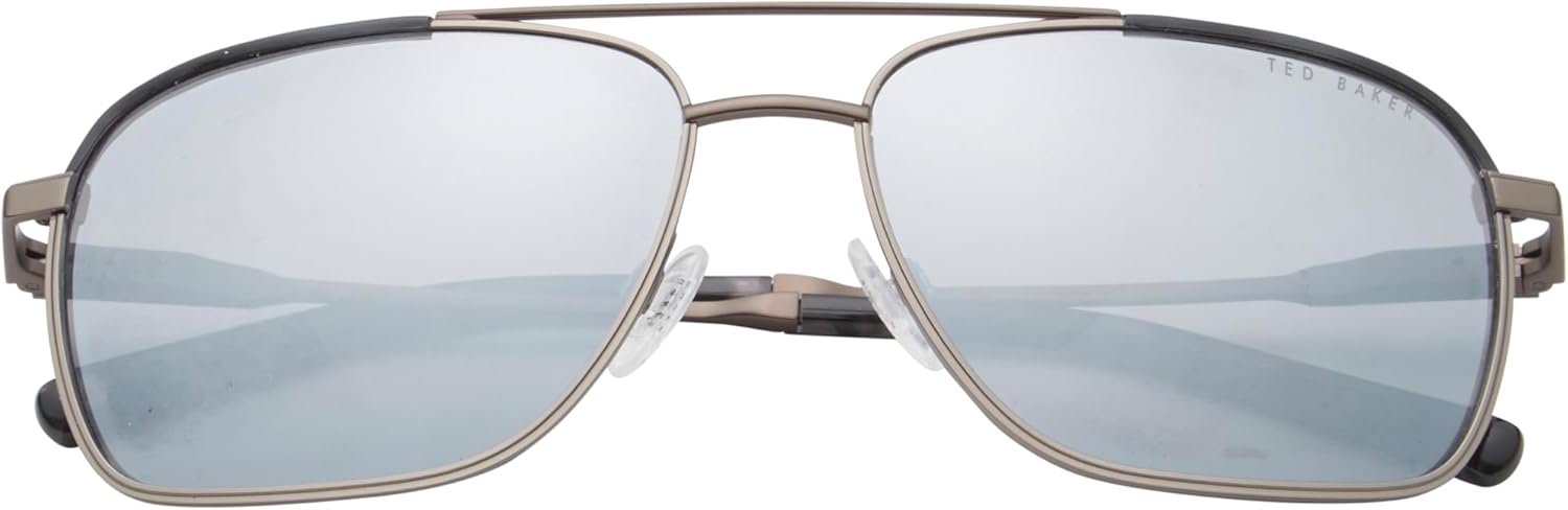 Ted Baker Men's Navigator Polarized Sunglasses, 59 mm, UV400 Protection, Gunmetal - Image 2