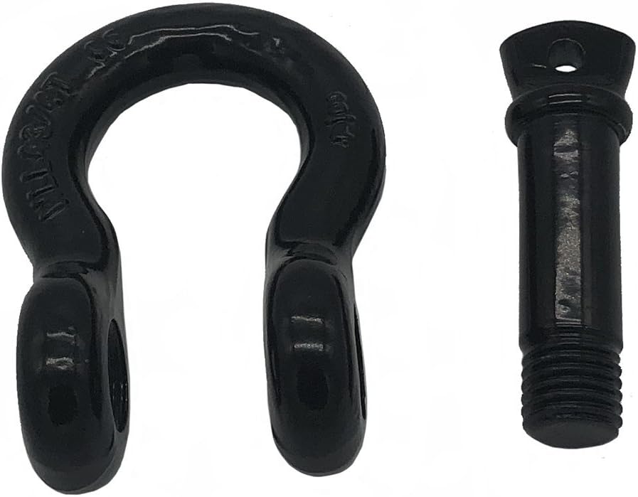 Ucreative 3/4" D Ring Shackle Rugged Off Road 28.5 Ton (57,000 lbs) Maximum Break Strength with 7/8'' Pin Heavy Duty for Jeep Vehicle Recovery 2-Pack
