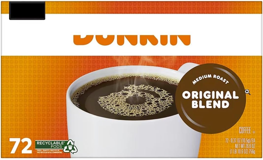 Original Blend Coffee K-Cup Pods, Medium Roast, 72ct, Pack of 1