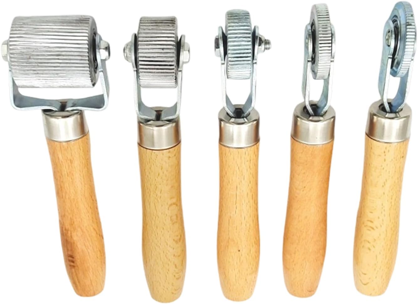 Professional Automotive Muffler Roller Installer Tool with Comfortable Wood Handle for Mechanics and DIYer Enthusiasts Metal Muffler Installation Tool