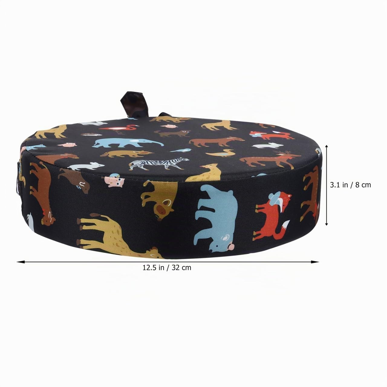 Toddmomy Alzasedia Bambini Rotondo Cuscino Rialzato Per Sedia Da Pranzo Con Imbottitura in Spugna Alta Densità Antiscivolo Facile Da Pulire Per Seggioloni Bambini 12.6X12.6X3.1 Pollici