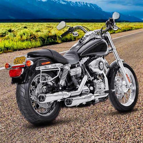 Image of BGGTMO Motorcycle License Plate Frame, Chrome Stainless Steel Tag Holder for Bike Moto Moped Motorbike Scooter, Cool Silver Metal Bracket with Screws Nuts Caps, 1 Pack