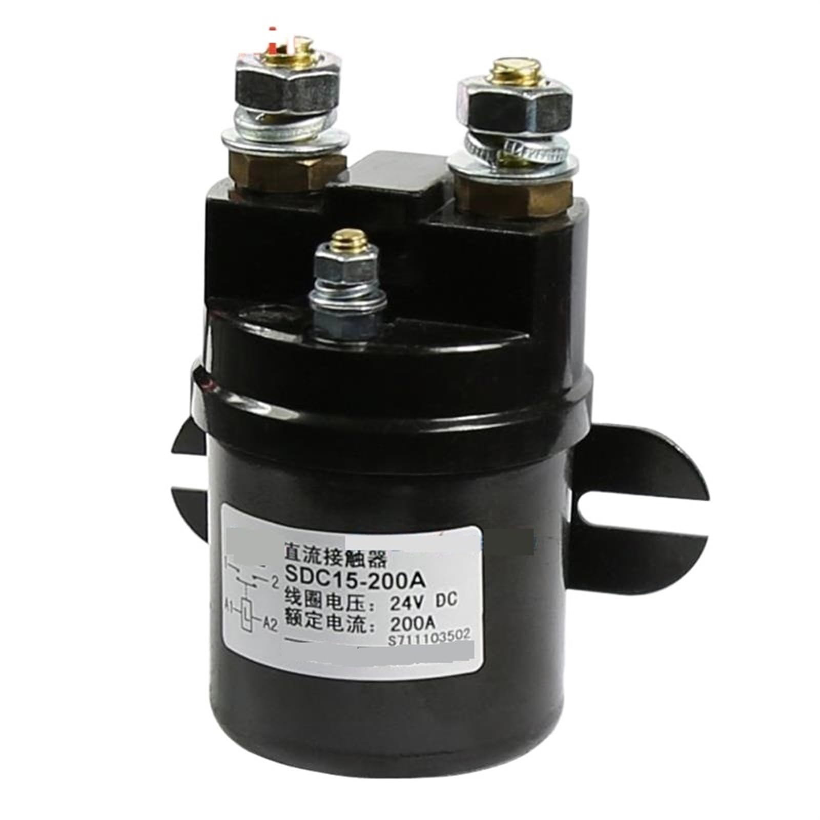 RCGKNNMUZ SDC15-200A DC Contactor SDC15-200A Starter Power Relay 12V 24V 36V 48V 60V 72V 120V for Car Electric Forklift Trucks 1Pcs(Coli voltage 24VDC)