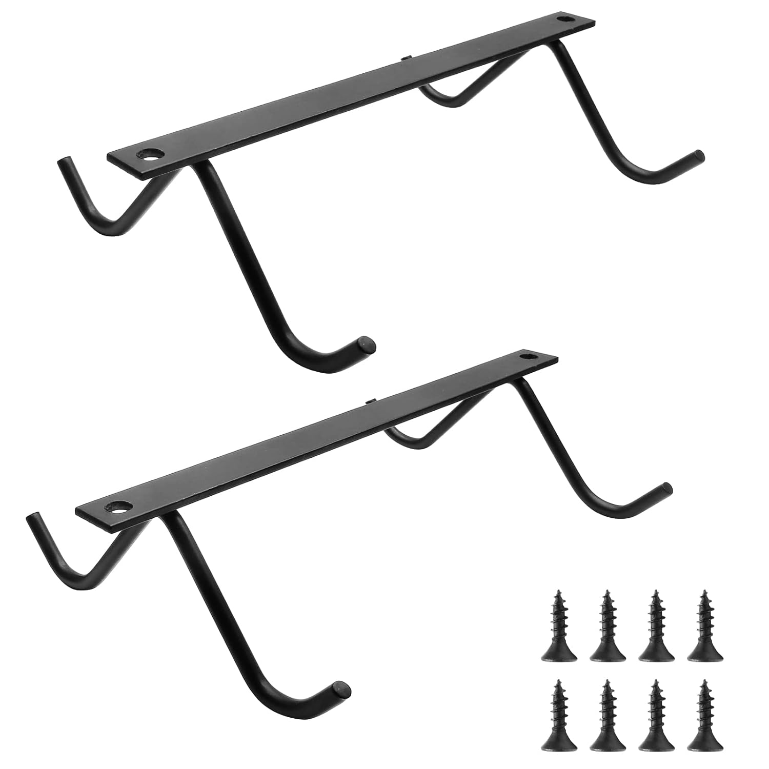 Waziaqoc 2PCSUnder Mug Rack, Black Mug Organizer Rustic Style