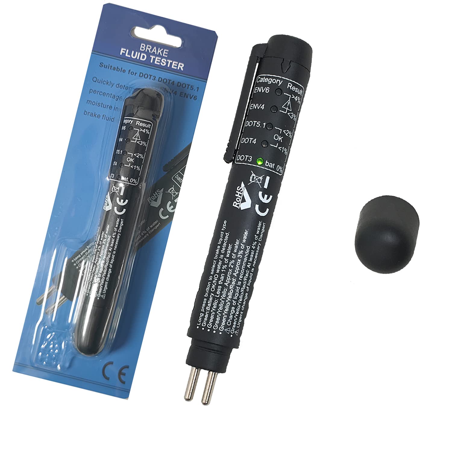 Buy ZKTOOL New Upgraded Version Brake Fluid Tester Pen,Can Test Five