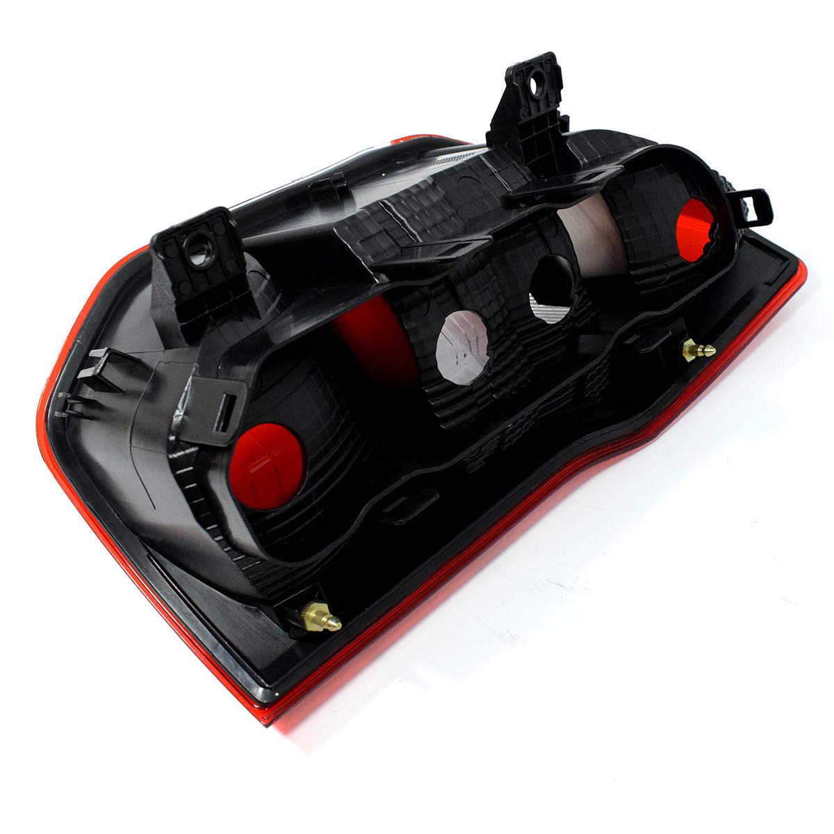 Luz trasera izquierda (lado del conductor) para Ford Transit Tourneo Courier a partir de 03/2014, color blanco y rojo, sin portalámparas, impermeable, luz trasera