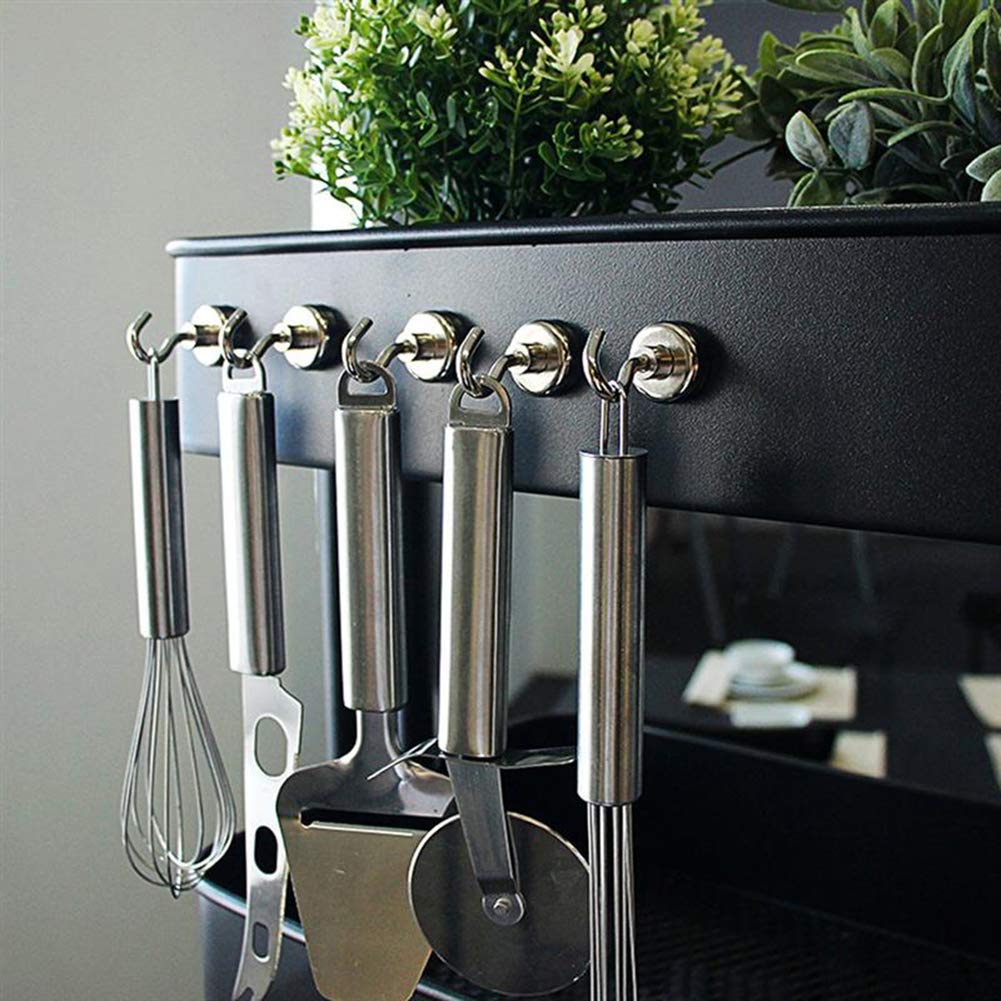 2 Ganci Magnetici Forti Per Cappotti, Utensili, Cucina - Per Superfici Metalliche, Casa, Garage, Camper