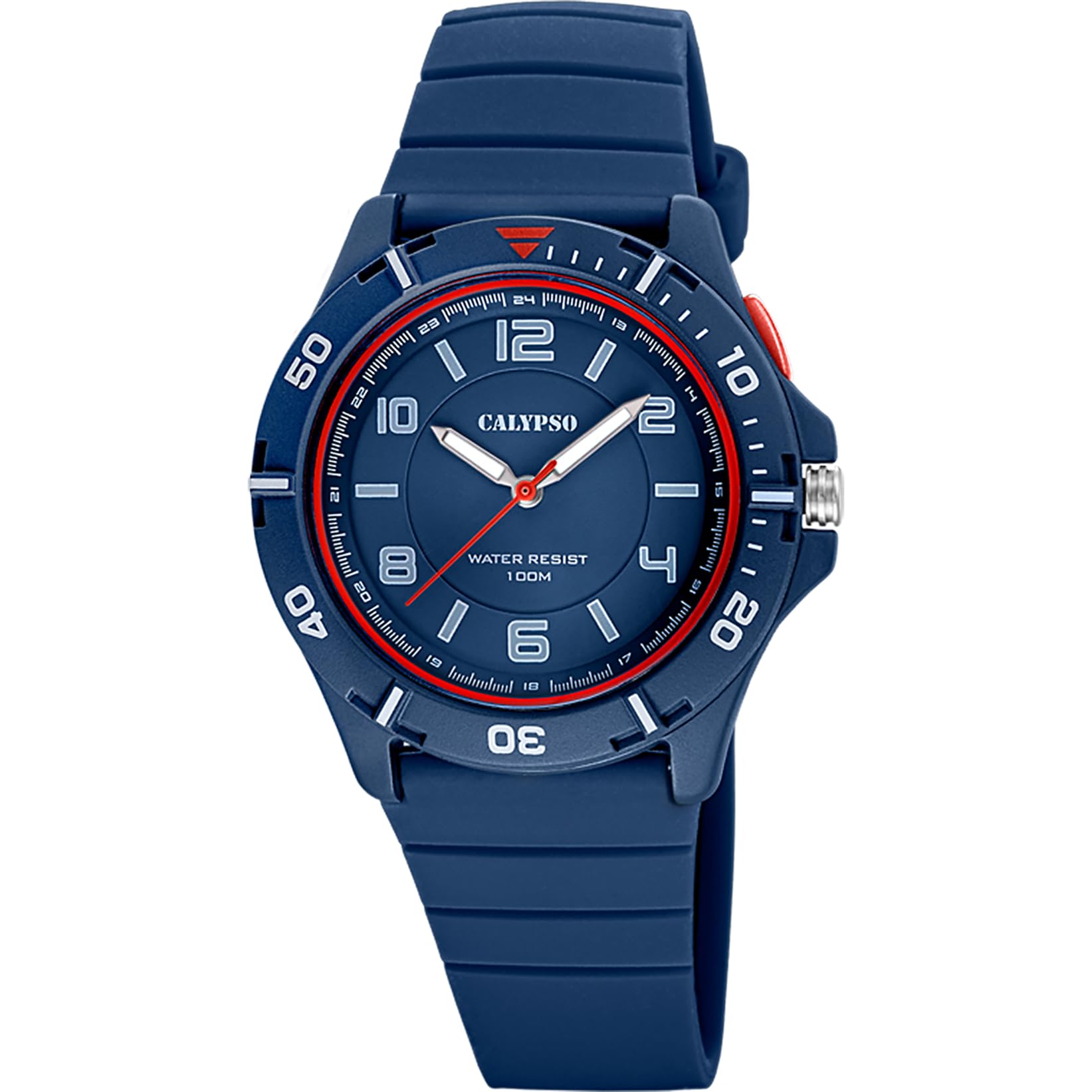 Calypso Orologio Uomo Analogico in Gomma Blu | Movimento al Quarzo, Impermeabile 10 ATM, Orologi Uomo K5857/5 Sweet Time