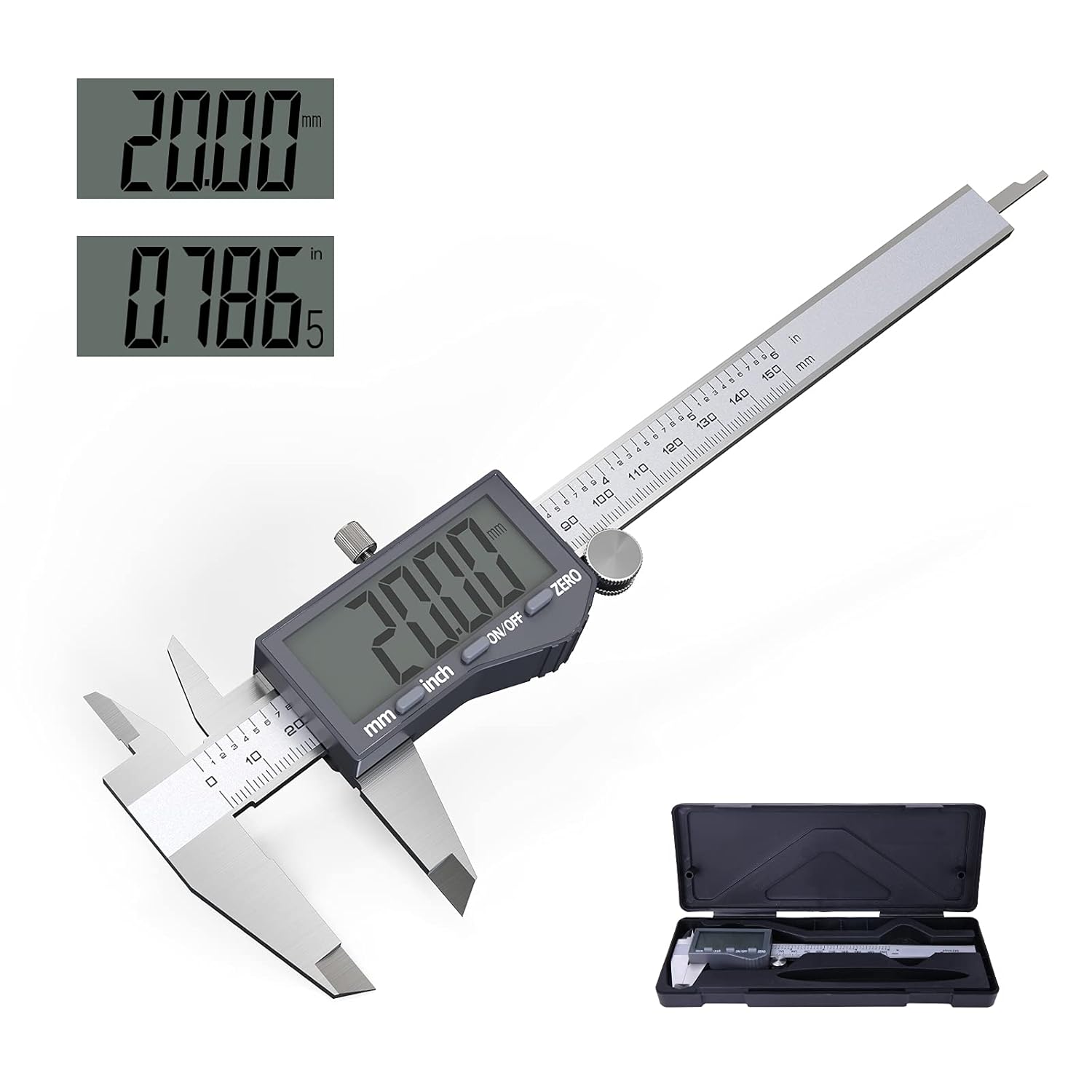 Digital Caliper Bobique 06 inch Caliper Measuring Tool, Electronic