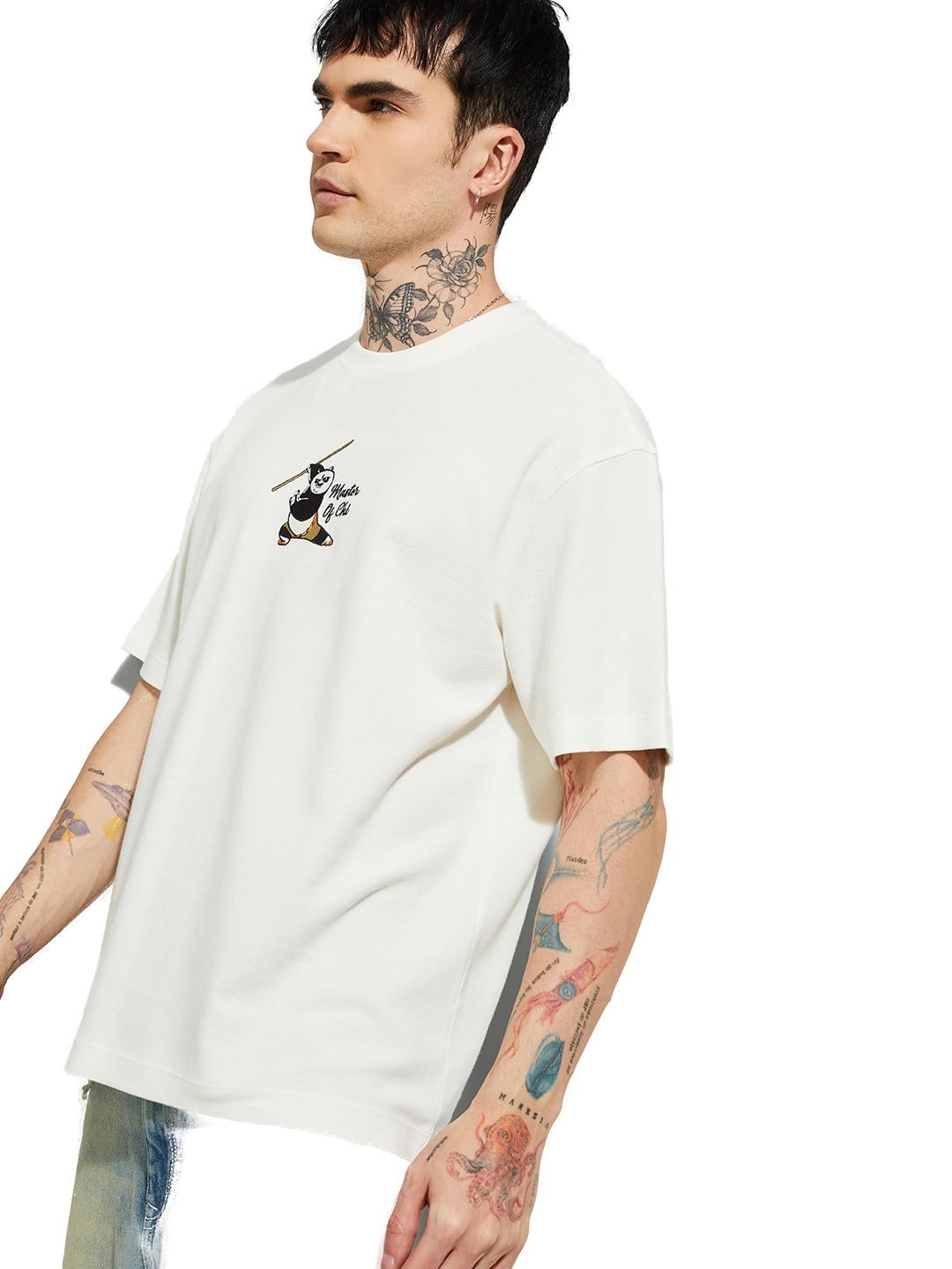 Buy Max URB_N Men Kung Fu Panda Print Oversized T-Shirt at Amazon.in