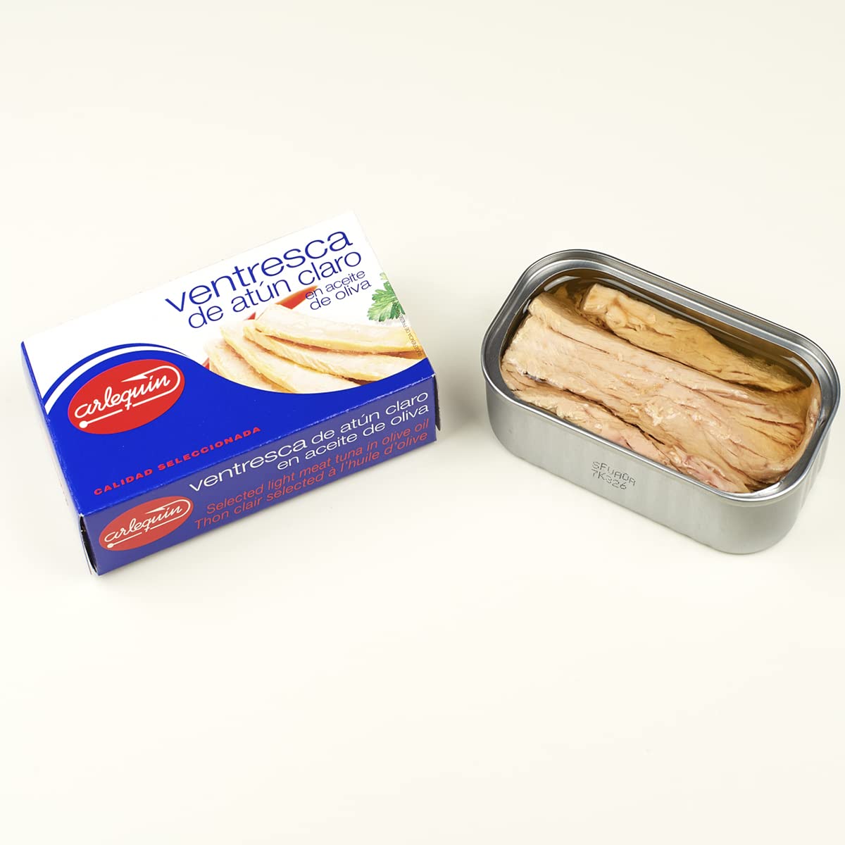 ARLEQUIN Ventresca de Atún Claro en Aceite de Oliva, Pack 4 Latas de 125 grs (500 grs)