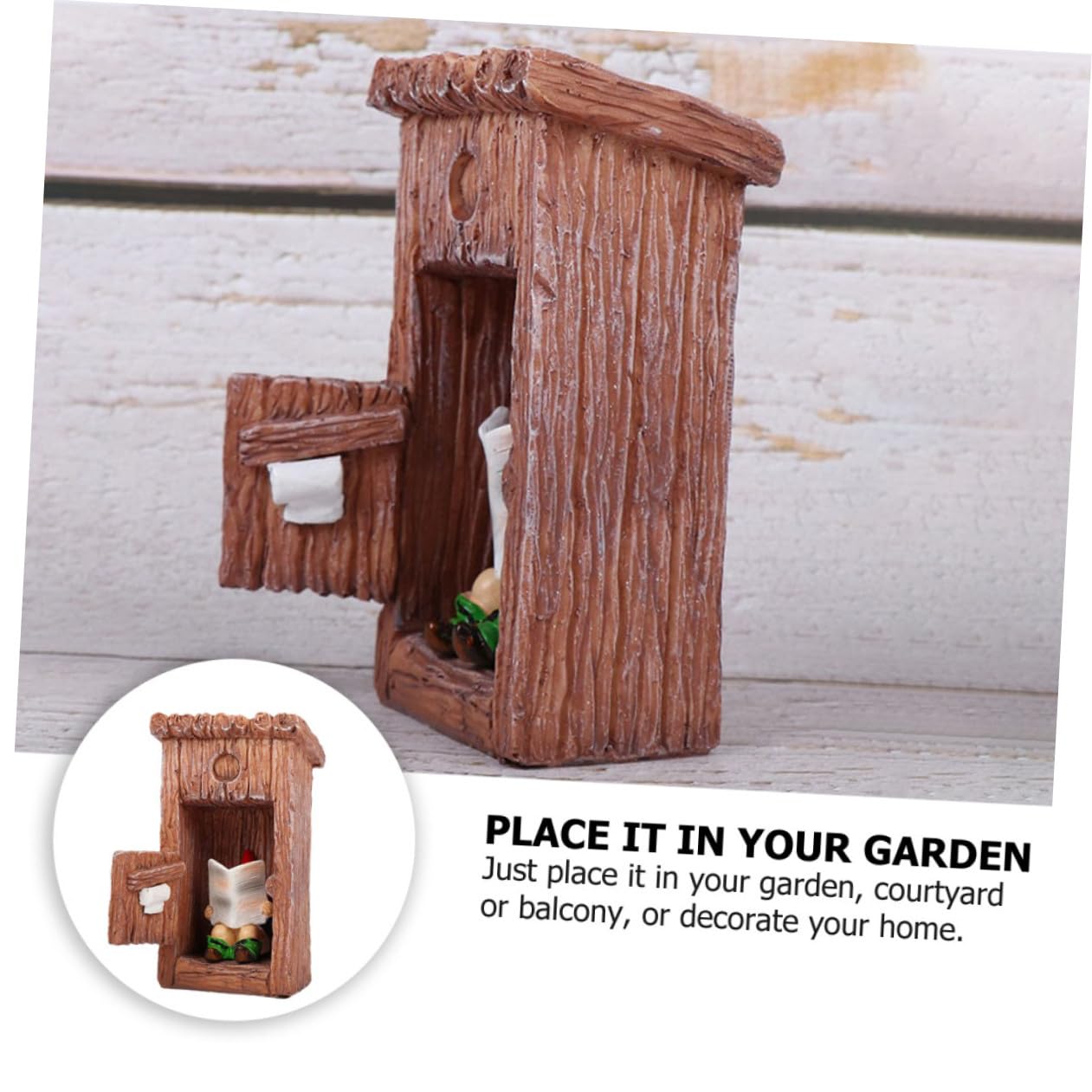 Décoration De GNOME De Toilette Miniature Ornement De GNOME pour Décoration De Jardin Figurine Artisanale Résine