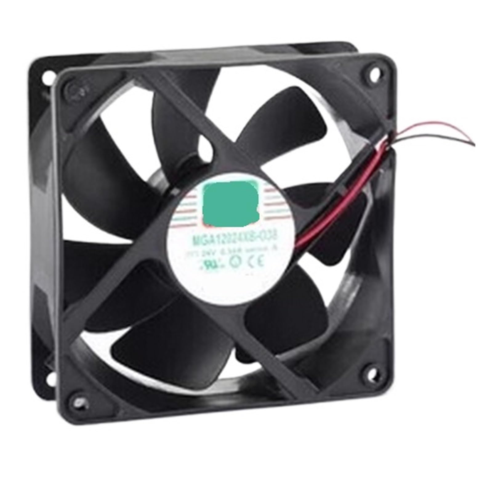 PEQYUACTE Fan MGA12024HF-O25 DC24V 0.30A 12025 12cm 2 Wire Cooling Fan
