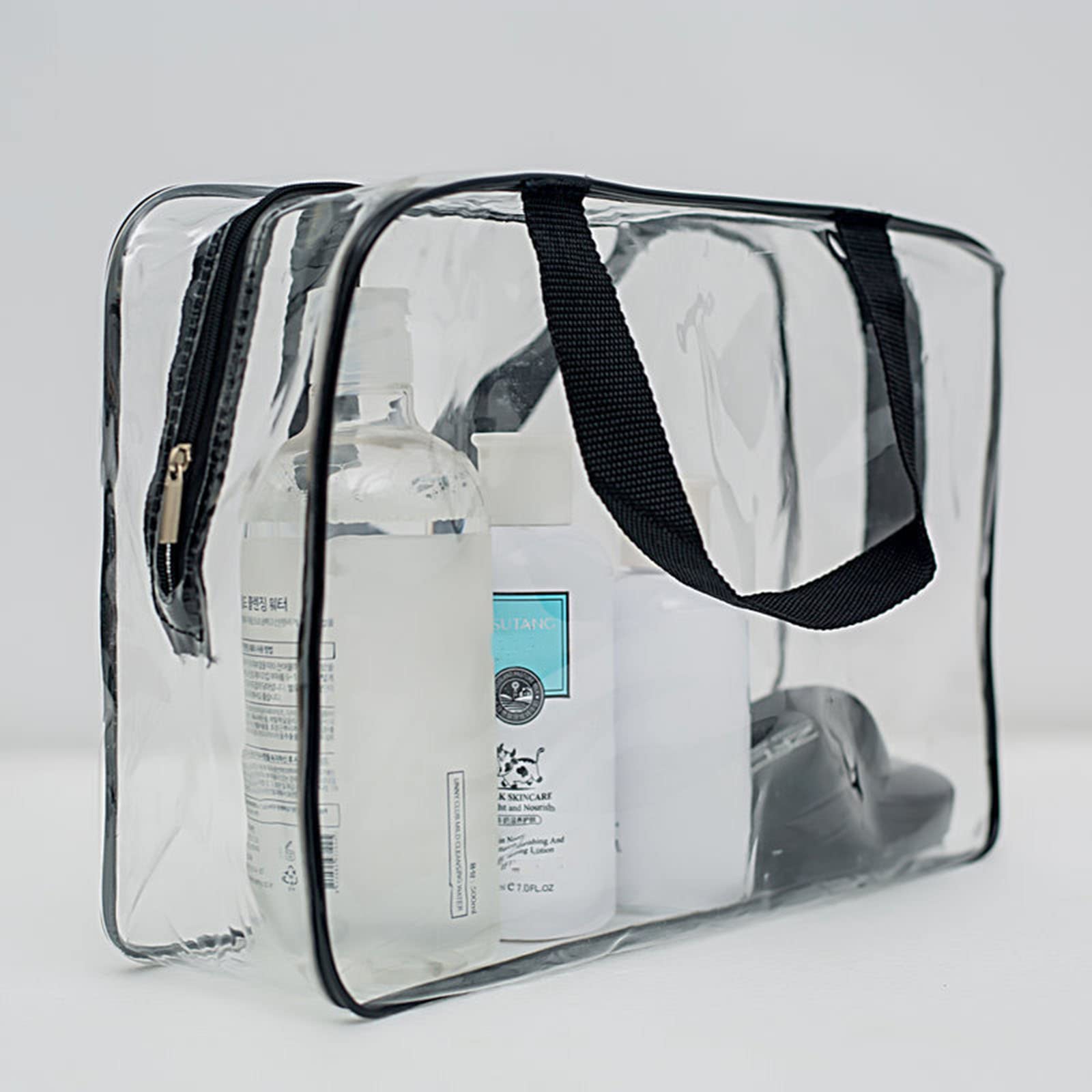 Clear Toiletry Bags, 2 Pcs Large Storage Makeup Bags Waterproof Transparent Cosmetic Gags for Travel — view 5