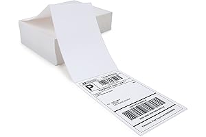 L LIKED 1000 Labels, Fanfold 4" x 6", Enhanced Quality for Seamless Printing
